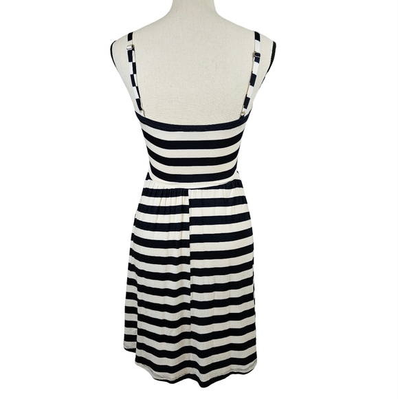 Lush Striped Sun Dress, Navy/ White, Small - Picture 4 of 12